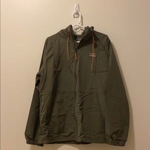 LL Bean Mountain Classic Full Zip Green Mens L